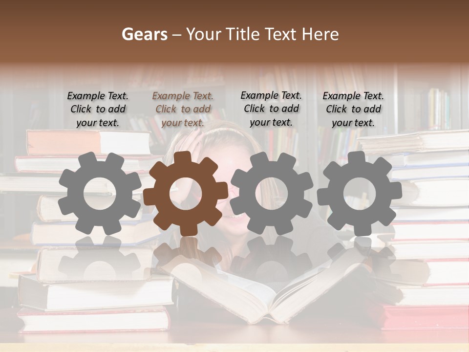 School People Educate PowerPoint Template