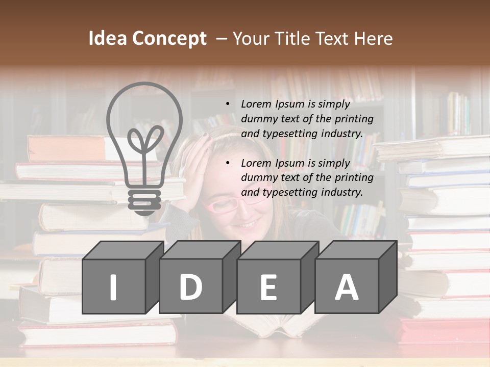 School People Educate PowerPoint Template