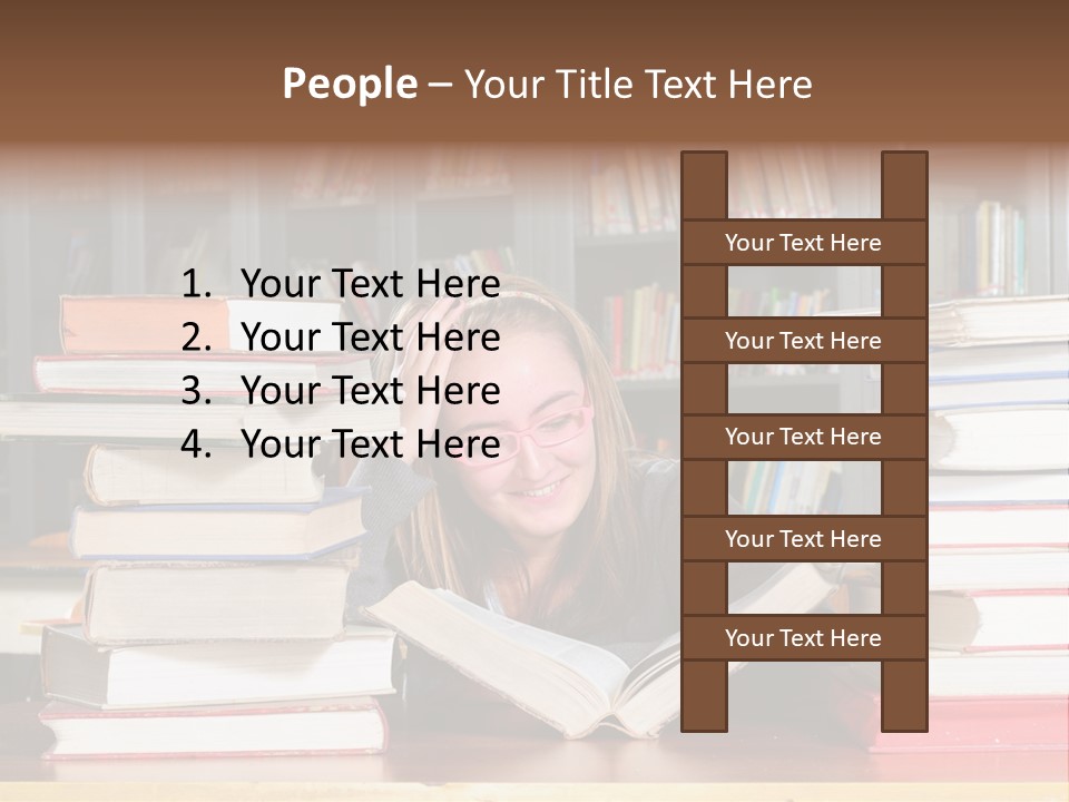 School People Educate PowerPoint Template