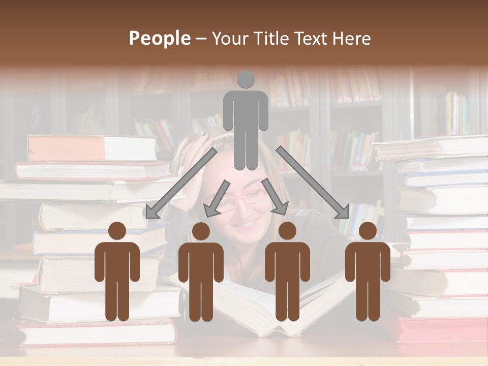 School People Educate PowerPoint Template