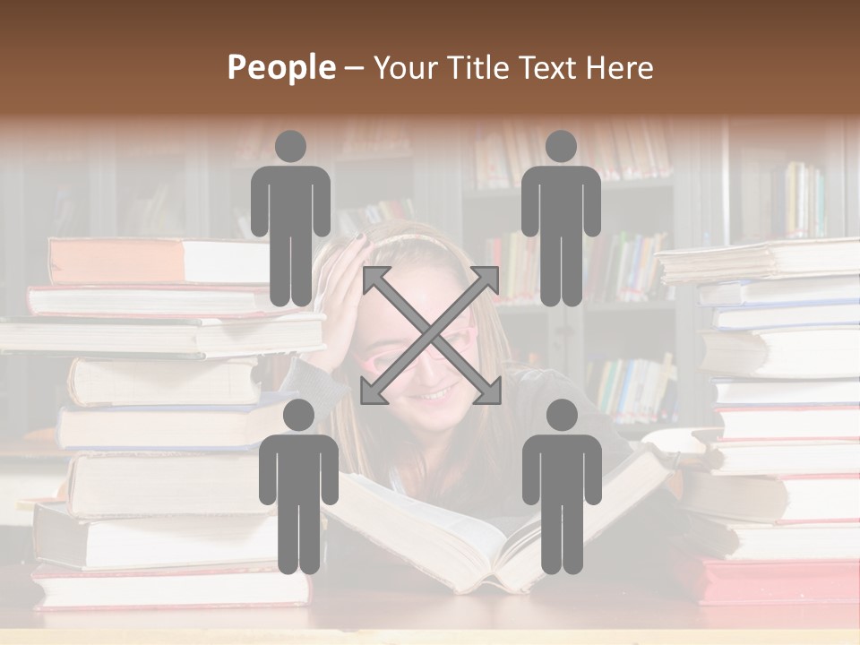 School People Educate PowerPoint Template