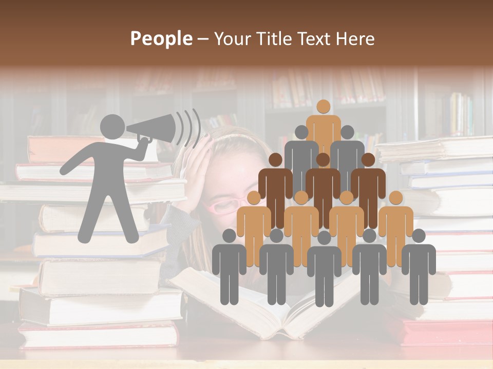School People Educate PowerPoint Template