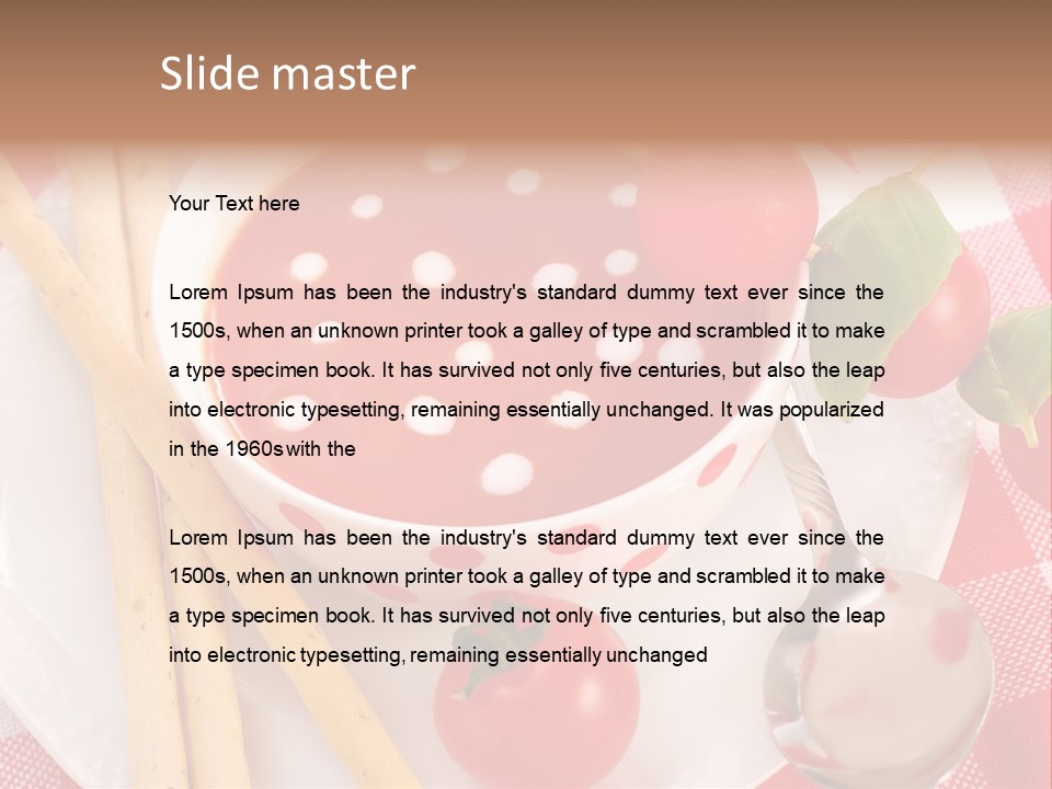 Meal Bread Drop PowerPoint Template