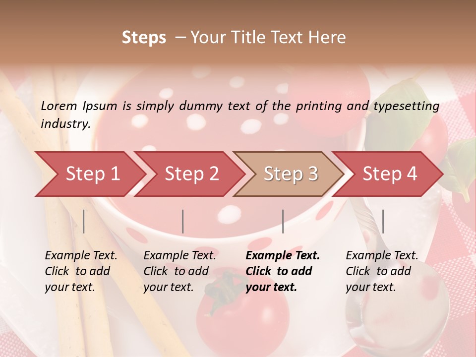 Meal Bread Drop PowerPoint Template