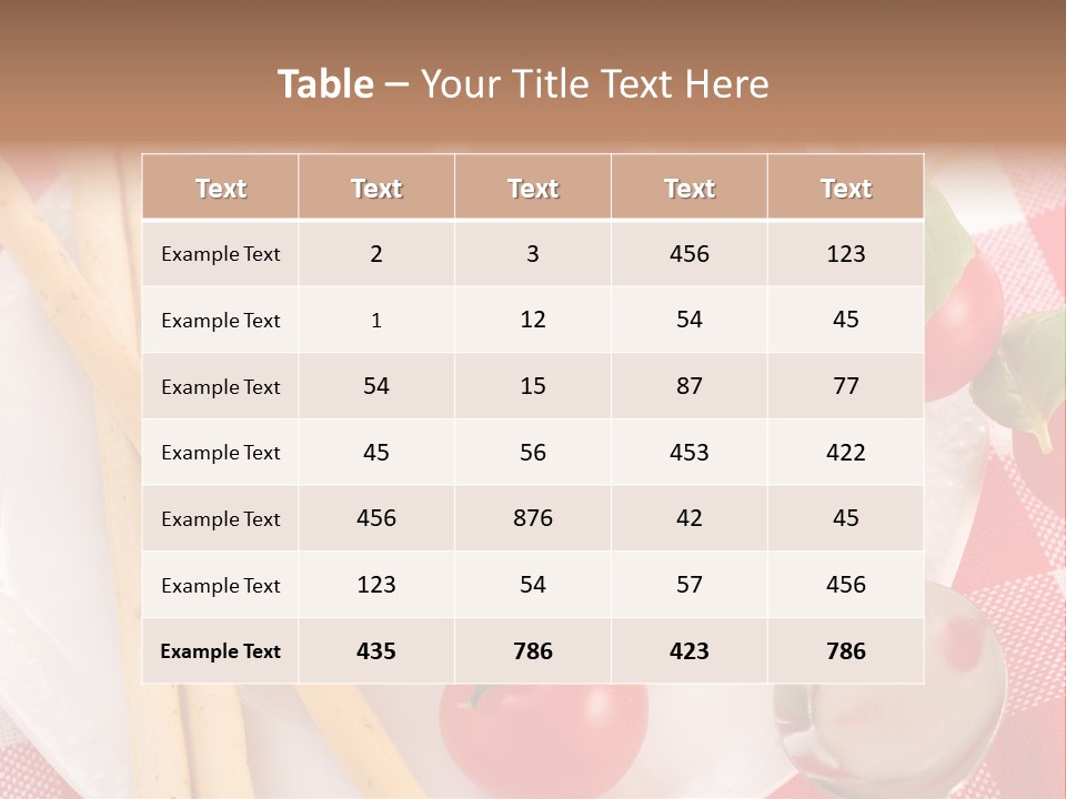Meal Bread Drop PowerPoint Template