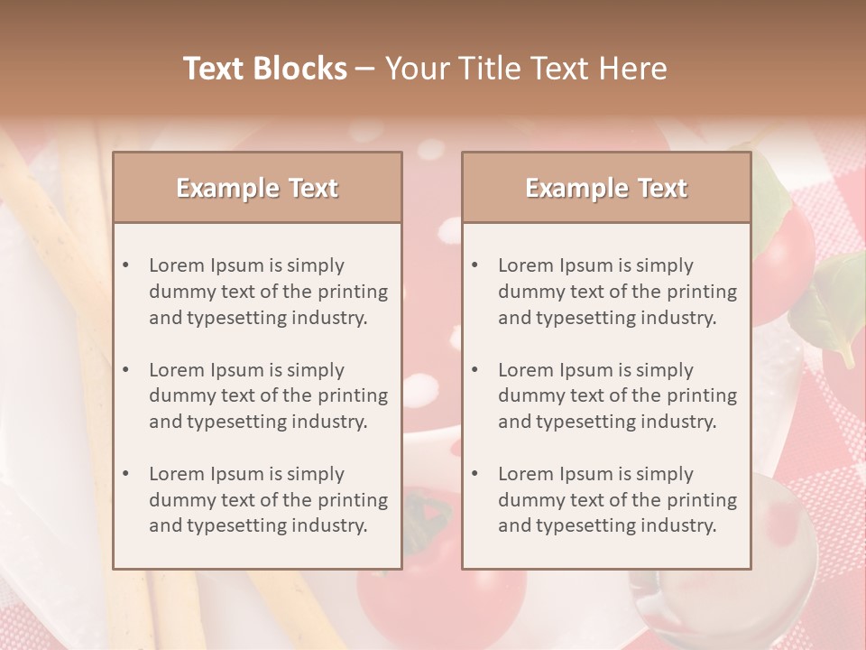 Meal Bread Drop PowerPoint Template