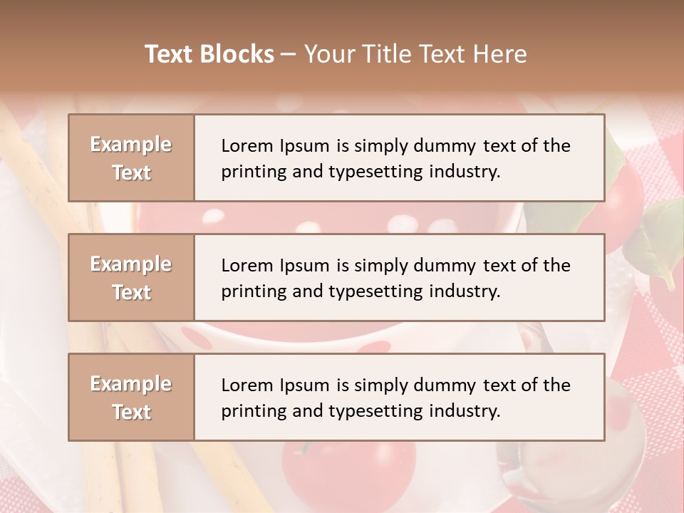 Meal Bread Drop PowerPoint Template