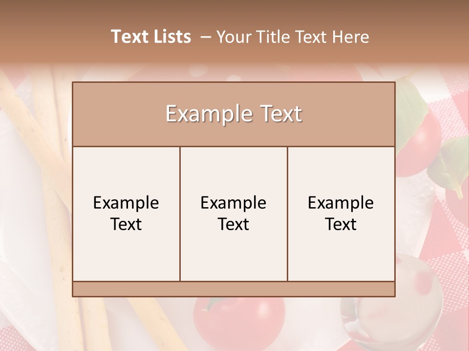 Meal Bread Drop PowerPoint Template