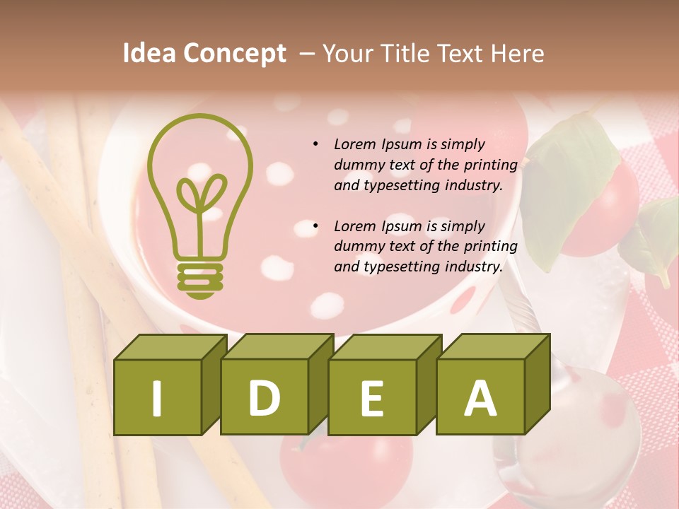 Meal Bread Drop PowerPoint Template