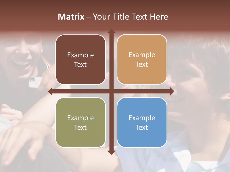 Youth Earphones Outdoors PowerPoint Template