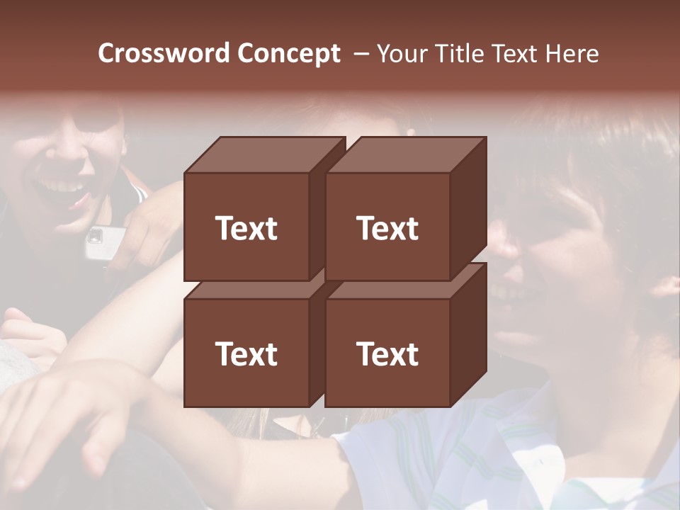 Youth Earphones Outdoors PowerPoint Template