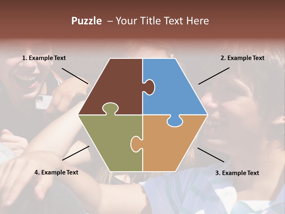 Youth Earphones Outdoors PowerPoint Template