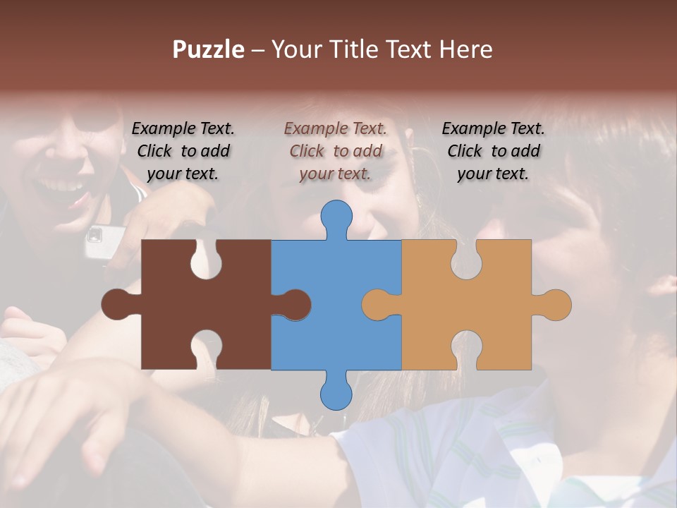 Youth Earphones Outdoors PowerPoint Template