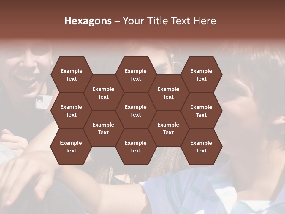 Youth Earphones Outdoors PowerPoint Template