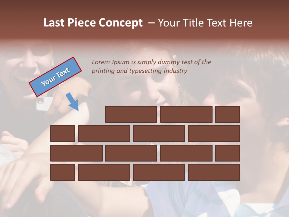 Youth Earphones Outdoors PowerPoint Template