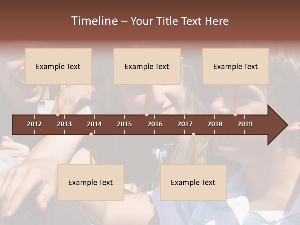 Youth Earphones Outdoors PowerPoint Template