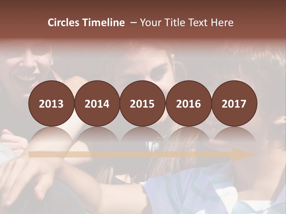 Youth Earphones Outdoors PowerPoint Template