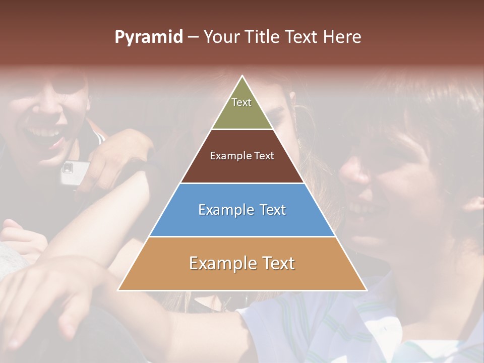 Youth Earphones Outdoors PowerPoint Template