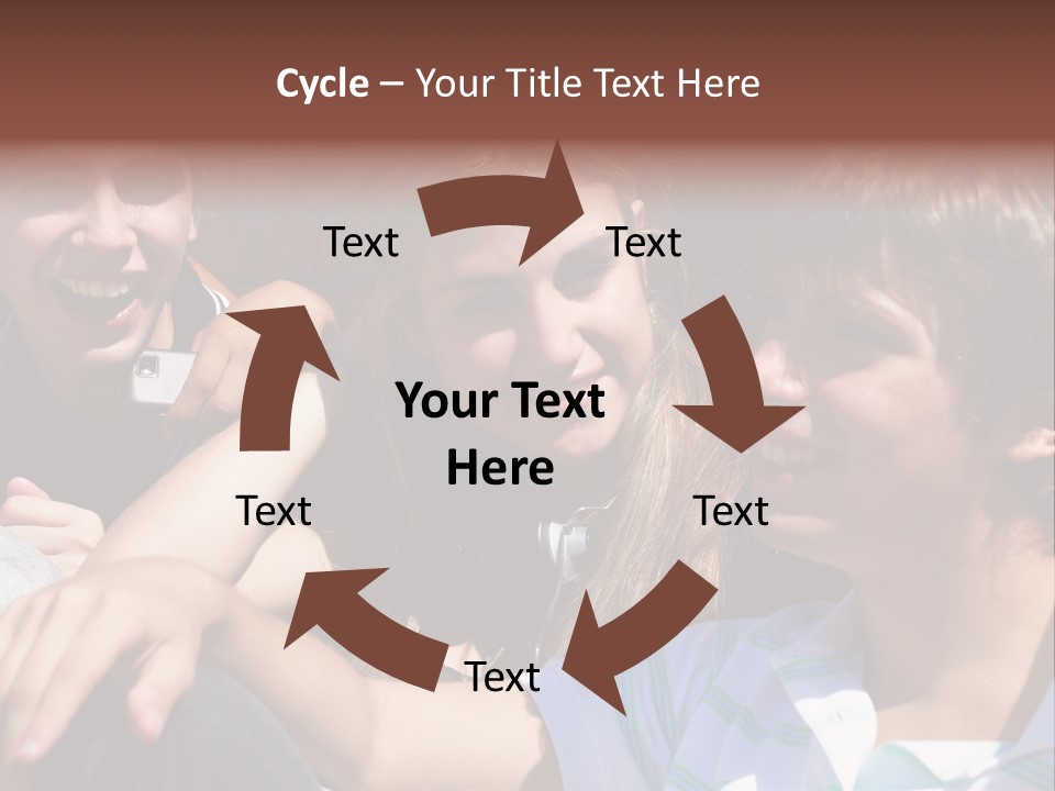 Youth Earphones Outdoors PowerPoint Template