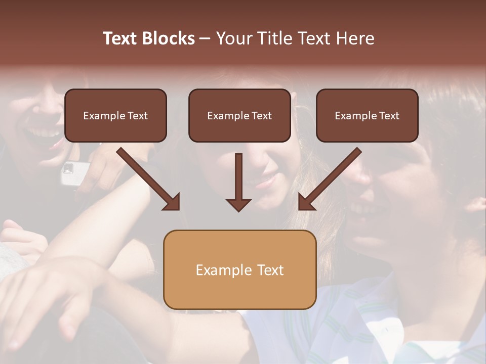 Youth Earphones Outdoors PowerPoint Template
