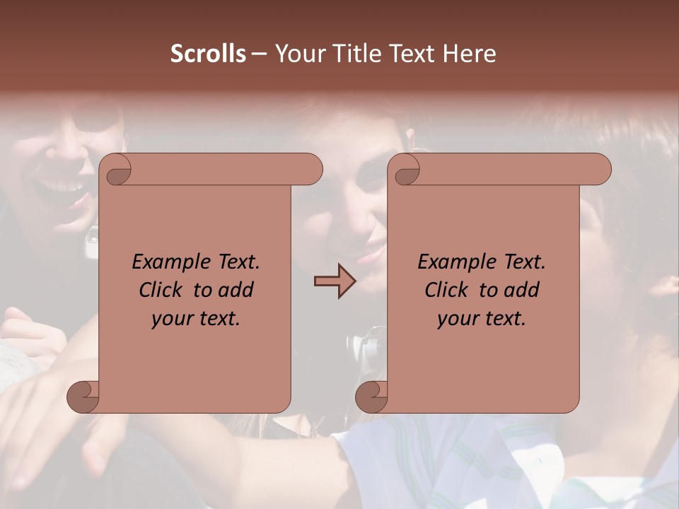 Youth Earphones Outdoors PowerPoint Template
