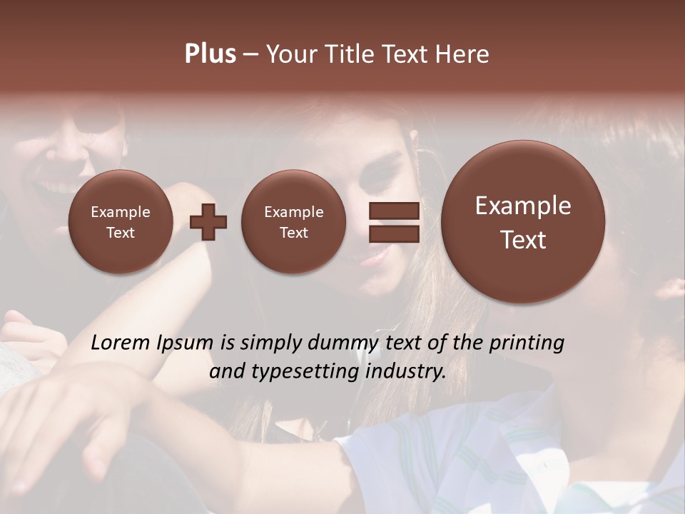 Youth Earphones Outdoors PowerPoint Template