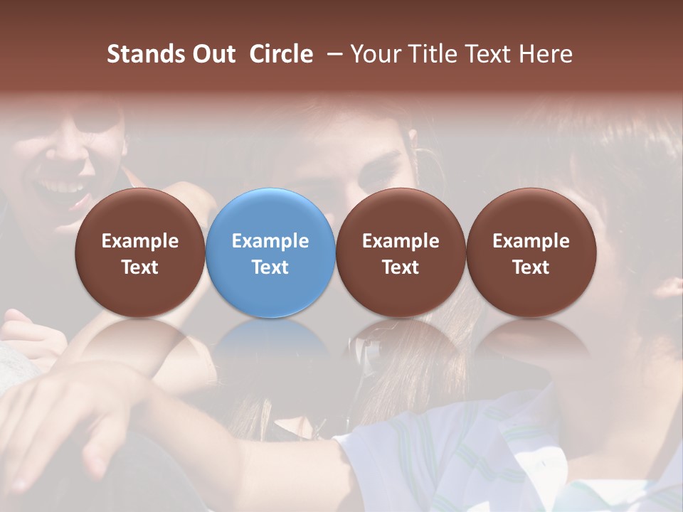 Youth Earphones Outdoors PowerPoint Template