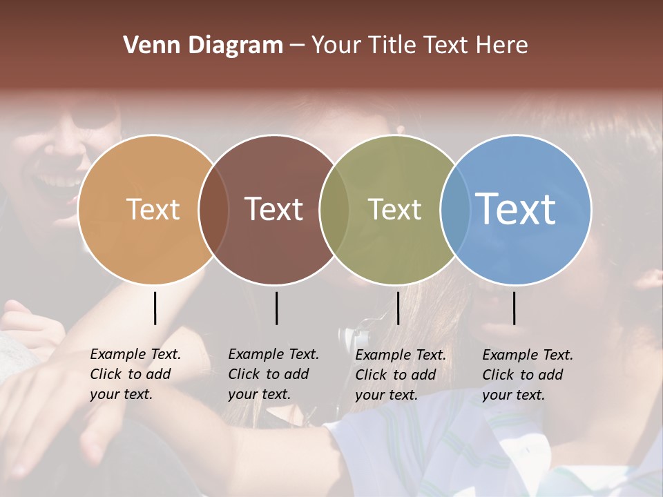 Youth Earphones Outdoors PowerPoint Template