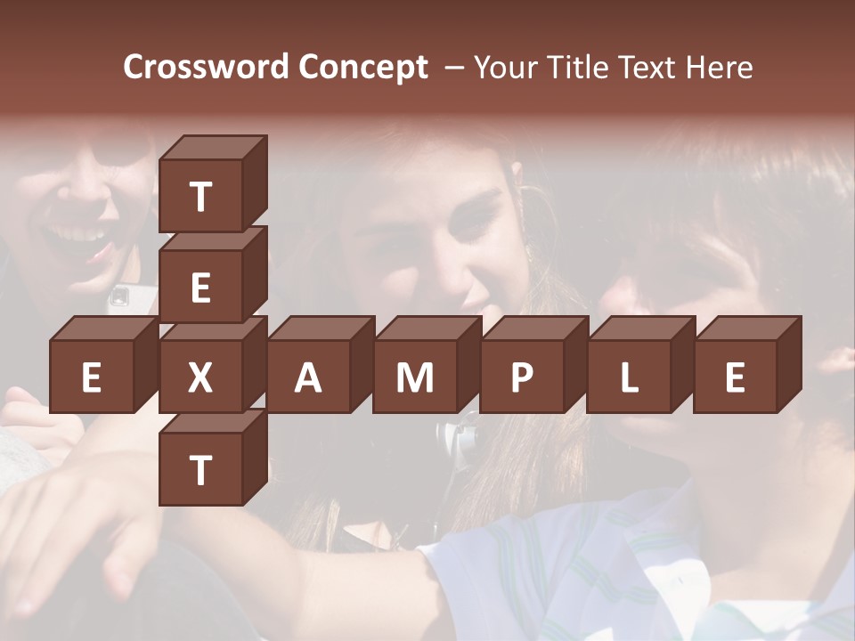 Youth Earphones Outdoors PowerPoint Template