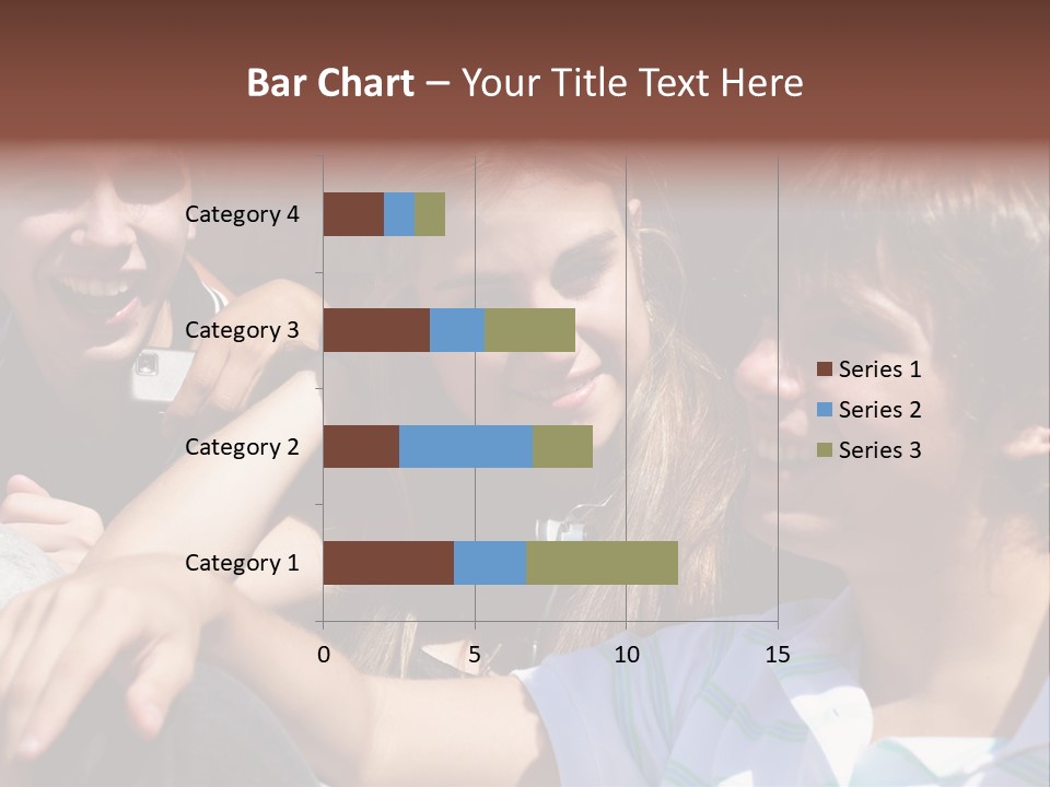 Youth Earphones Outdoors PowerPoint Template