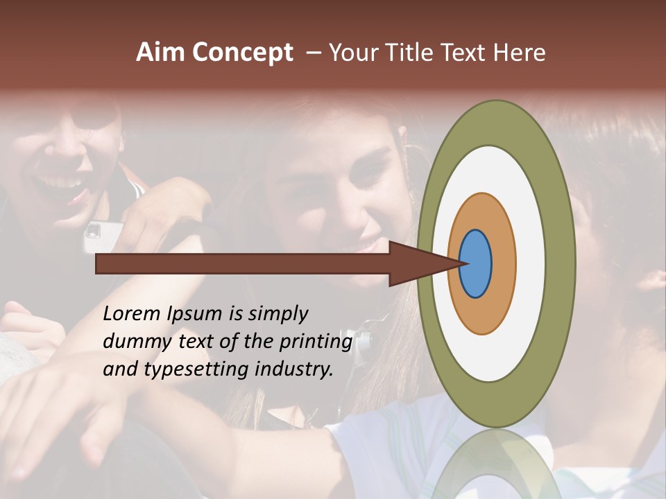 Youth Earphones Outdoors PowerPoint Template