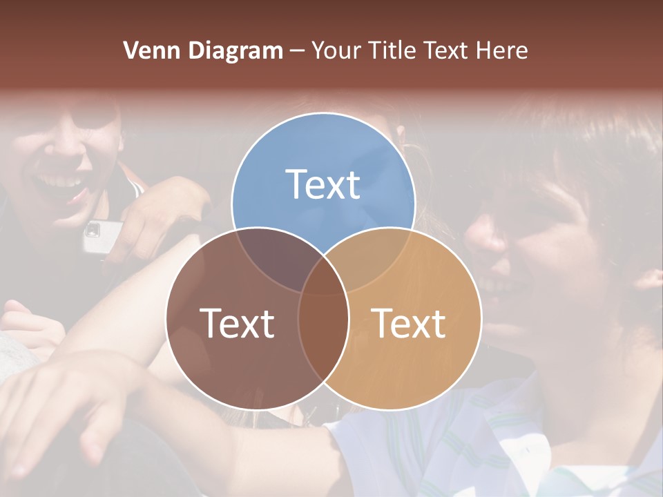 Youth Earphones Outdoors PowerPoint Template