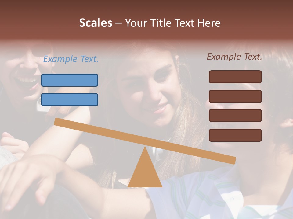 Youth Earphones Outdoors PowerPoint Template