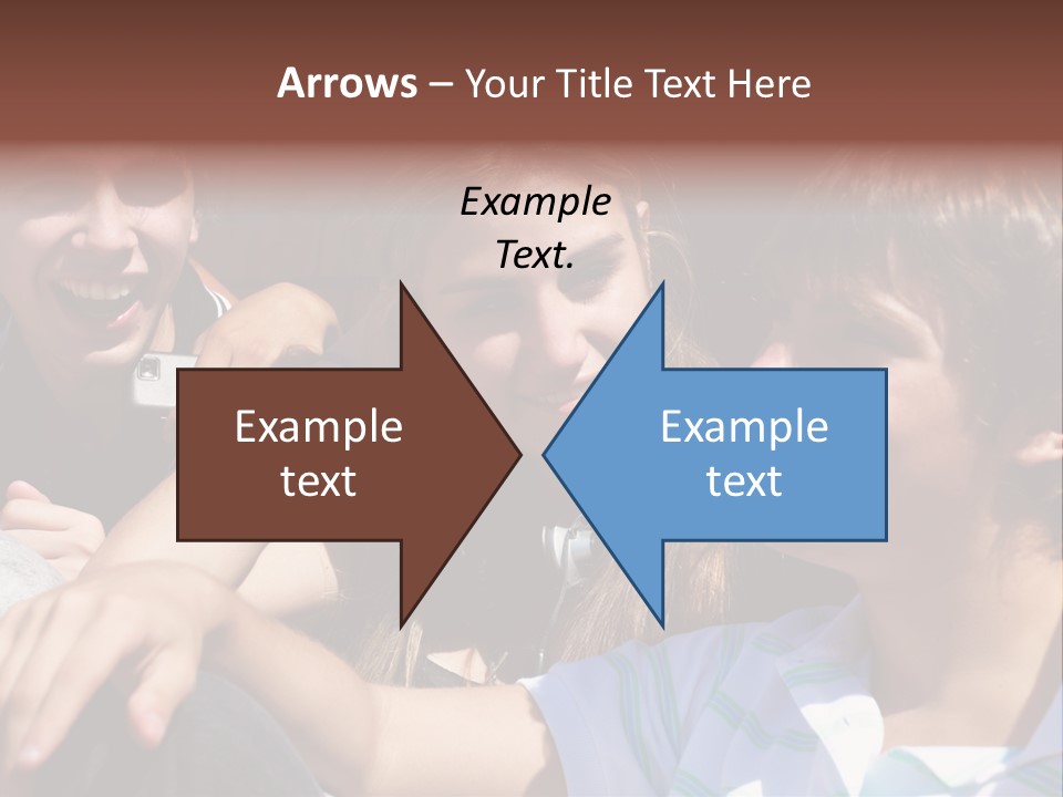 Youth Earphones Outdoors PowerPoint Template