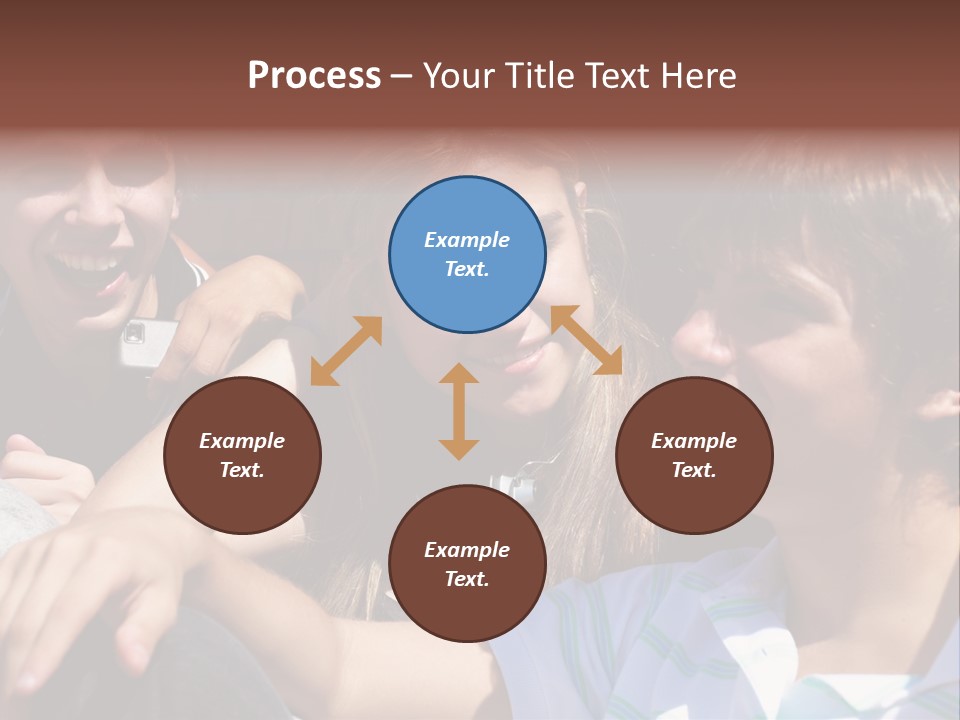 Youth Earphones Outdoors PowerPoint Template