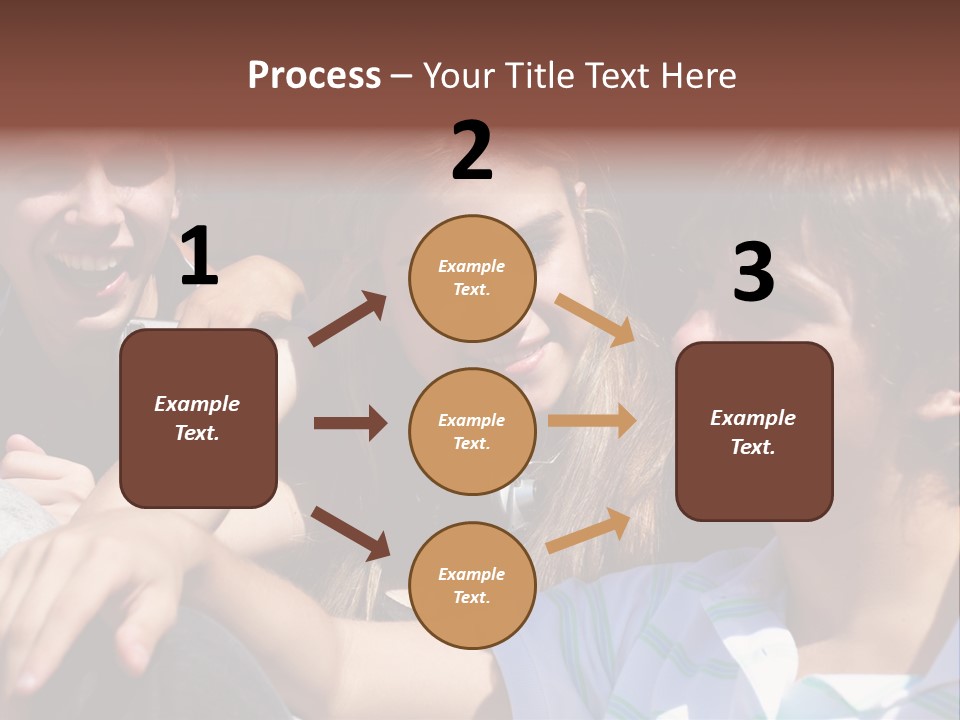 Youth Earphones Outdoors PowerPoint Template