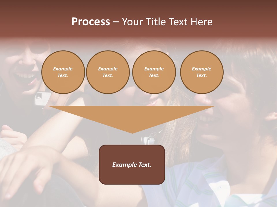 Youth Earphones Outdoors PowerPoint Template