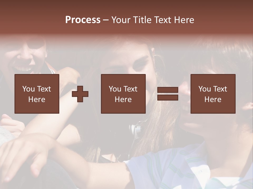 Youth Earphones Outdoors PowerPoint Template