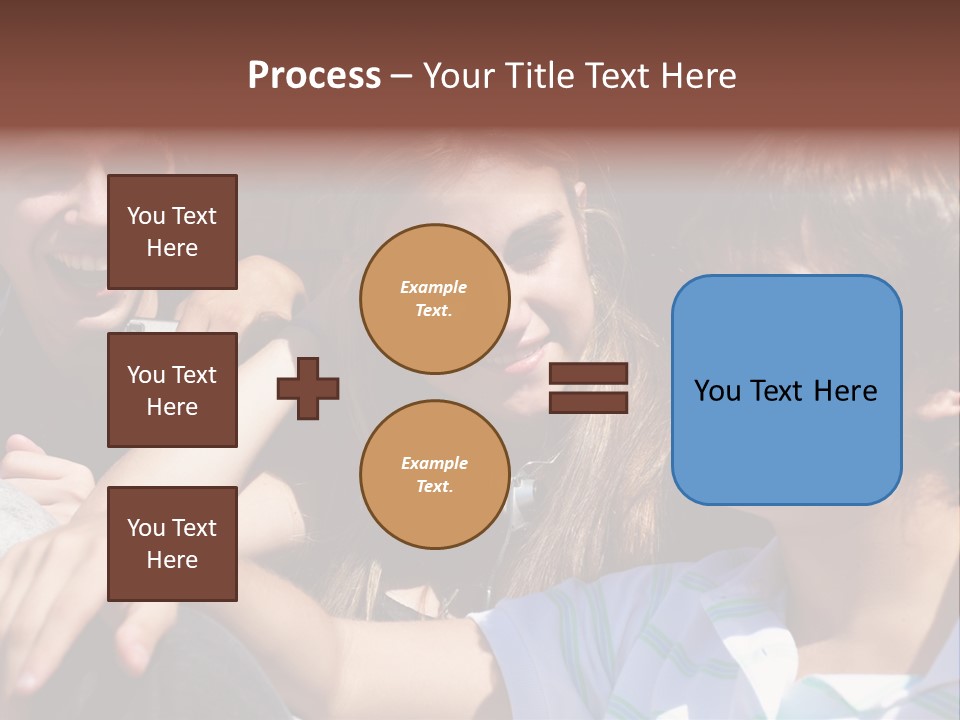 Youth Earphones Outdoors PowerPoint Template