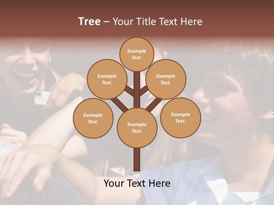 Youth Earphones Outdoors PowerPoint Template