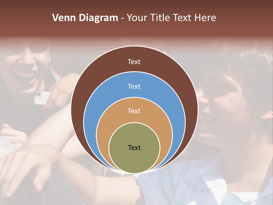 Youth Earphones Outdoors PowerPoint Template