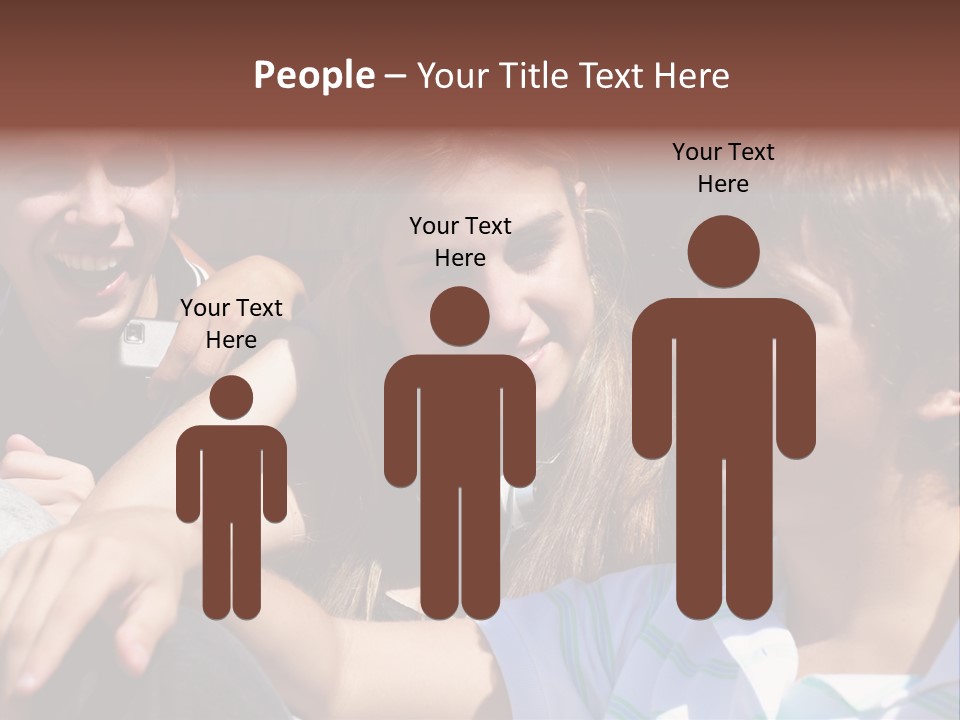 Youth Earphones Outdoors PowerPoint Template