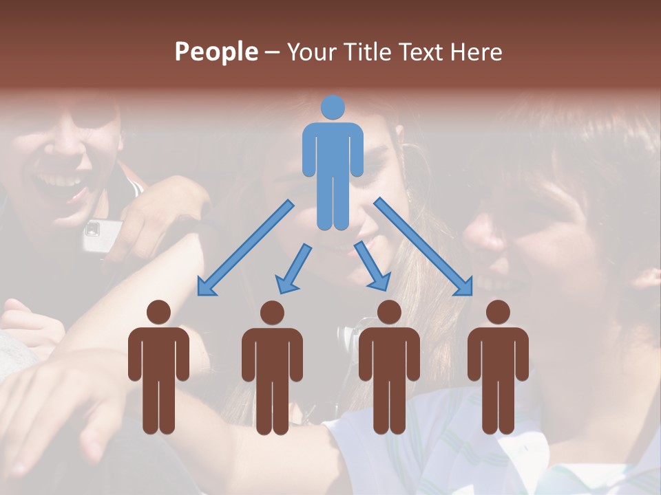 Youth Earphones Outdoors PowerPoint Template