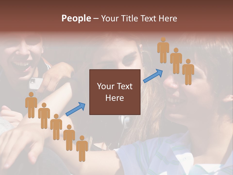 Youth Earphones Outdoors PowerPoint Template