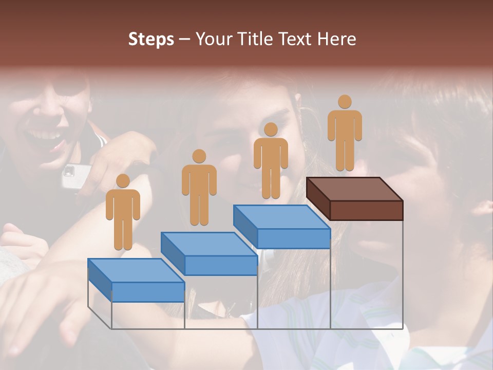 Youth Earphones Outdoors PowerPoint Template