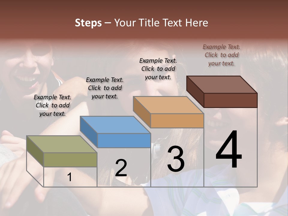 Youth Earphones Outdoors PowerPoint Template