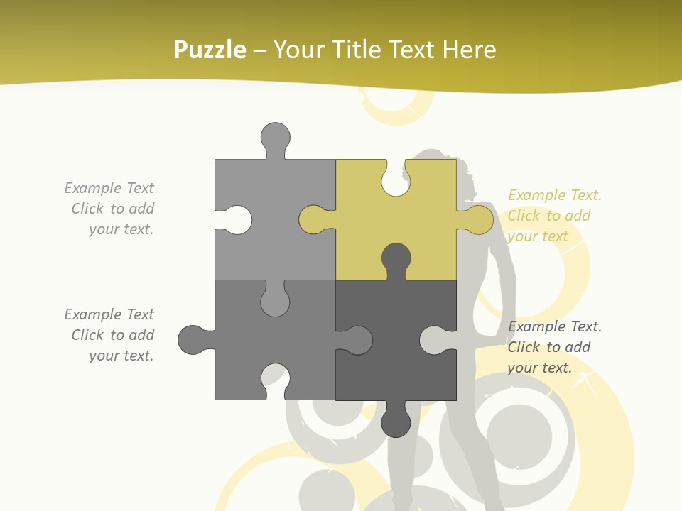 Women One Pattern PowerPoint Template