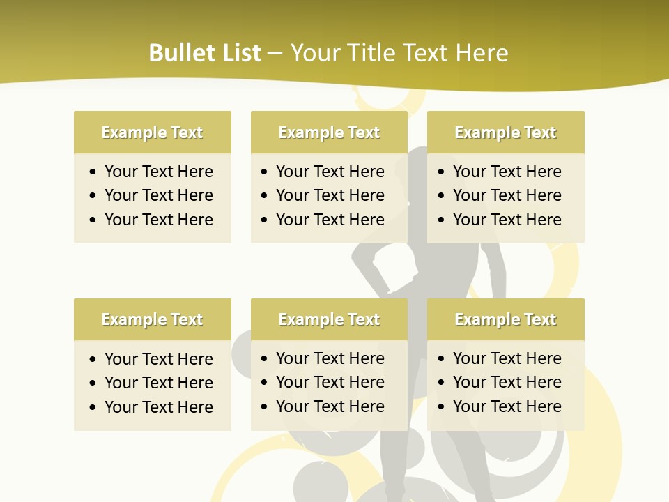 Women One Pattern PowerPoint Template