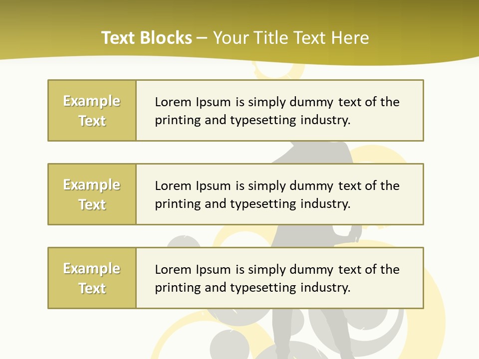Women One Pattern PowerPoint Template