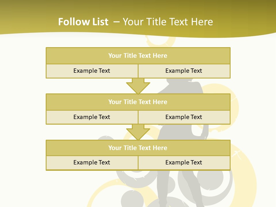 Women One Pattern PowerPoint Template
